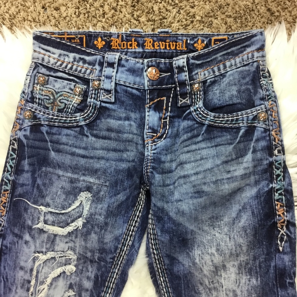 Rock Revival Felix Slim Straight 28x29 by buckle - Picture 7 of 8
